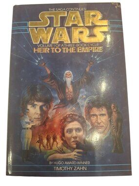 Star Wars Heir to the Empire HC Timothy Zahn 1991 Bantam Thrawn Trilogy DJ
